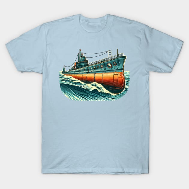 Submarine T-Shirt by Vehicles-Art